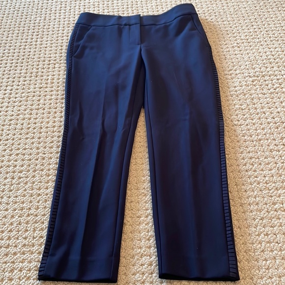 LOFT Marissa tuxedo style pant (ruffle down side) - Picture 3 of 10